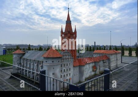 Château d'ordre teutonique à konigsberg, modèle du château royal de konigsberg, château royal de Prusse, Kaliningrad, Russie, 21 décembre 2019 Banque D'Images