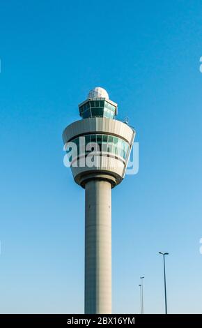 Amsterdam 14 2018 mai - Tour de contrôle principal de l'aéroport de Schiphol Banque D'Images