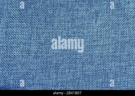 Arrière-plan abstrait de tissu à gros tissage de couleur bleue pour le design Banque D'Images