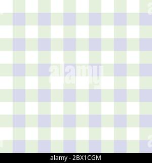 Fond simple et transparent à motif Vichy vectoriel. Fond vert violet pastel. Conception polyvalente. Idéal pour la beauté, le spa, les produits pour bébés, la papeterie d'emballage Illustration de Vecteur