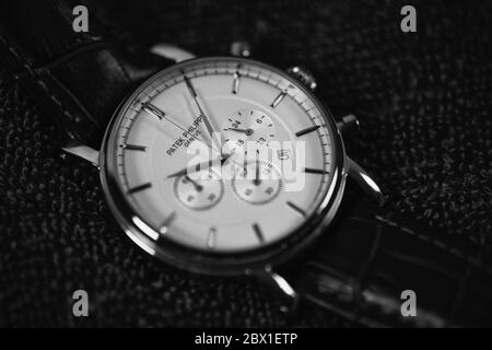 Patek Philippe Homme montre poignet Banque D'Images