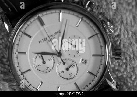 Patek Philippe Homme montre poignet Banque D'Images
