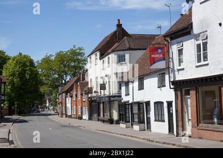 Vue sur West Street à Marlow, Buckinghamshire, Royaume-Uni Banque D'Images