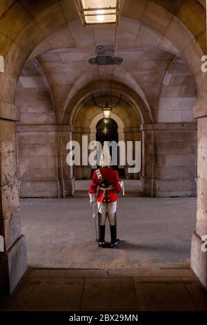 La cavalerie de la maison, Horse Guard Parade, Londres, Angleterre, Royaume-Uni Banque D'Images