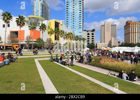 Glazer Children's Museum & Curtis Hixon Waterfront Park, Tampa, Floride, États-Unis, Amérique du Nord Banque D'Images