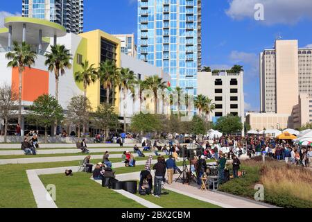 Glazer Children's Museum & Curtis Hixon Waterfront Park, Tampa, Floride, États-Unis, Amérique du Nord Banque D'Images