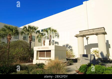 War Memorial, Hillsborough County Courthouse, Tampa, Floride, États-Unis, Amérique du Nord Banque D'Images