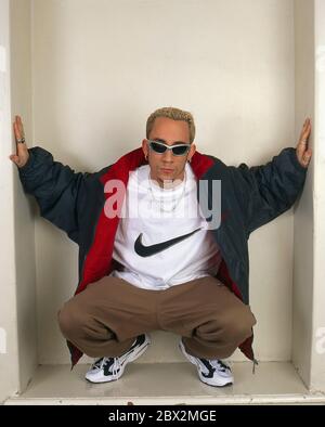 Backstreet Boys photocession 1997: A J McLean Banque D'Images