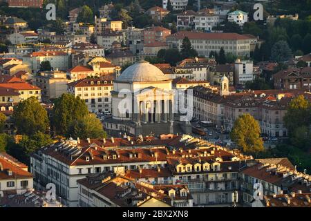 Italie, Piémont, province de Turin, Turin, Église Gran Madre di Dio Banque D'Images