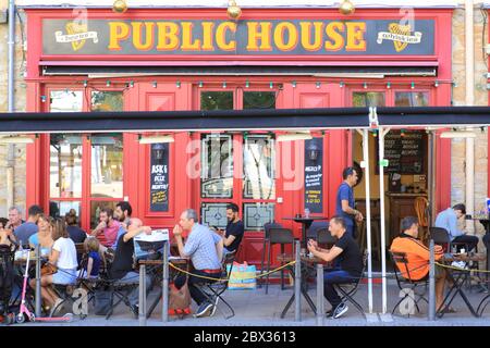 France, Rhône, Lyon, quartier de Croix Rousse, Paddy's Corner, pub irlandais Banque D'Images