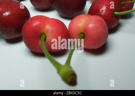 beaucoup de cerises ont tourné de près Banque D'Images