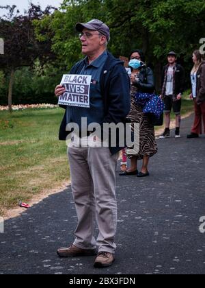 Black Lives Matter Protest à Rochester, Kent, le 4 juin 2020 Banque D'Images