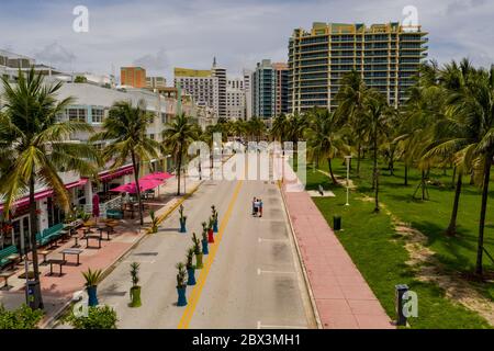 South Beach Miami rouvre la phase 1 pendant la pandémie de coronavirus Covid 19 Banque D'Images