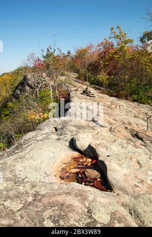 Roche de Mars sur haut de Pine Mountain en Arizona. Banque D'Images