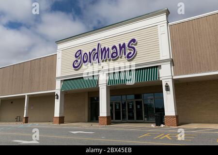 Un logo à l'extérieur de Gordmans magasin de détail à Chestertown, Maryland, le 25 mai 2020. Banque D'Images