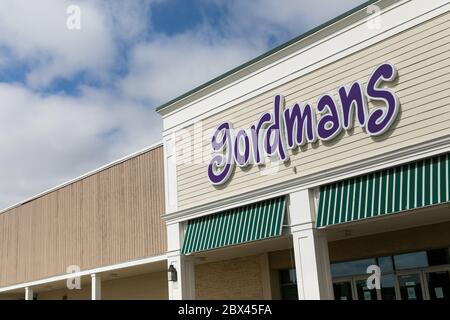 Un logo à l'extérieur de Gordmans magasin de détail à Chestertown, Maryland, le 25 mai 2020. Banque D'Images