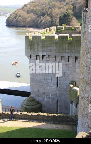 Château de Conwy à Conwy, au nord du pays de Galles. Royaume-Uni Banque D'Images