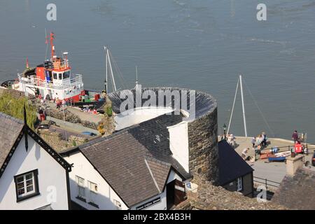 Château de Conwy à Conwy, au nord du pays de Galles. Royaume-Uni Banque D'Images