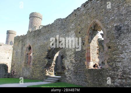 Château de Conwy à Conwy, au nord du pays de Galles. Royaume-Uni Banque D'Images