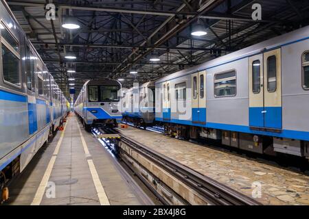 Métro dépôt de métro Banque D'Images