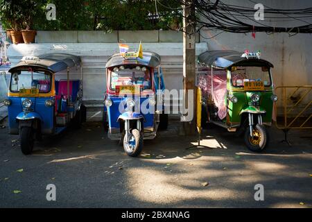 Tuk Tuks Bangkok Thaïlande Banque D'Images