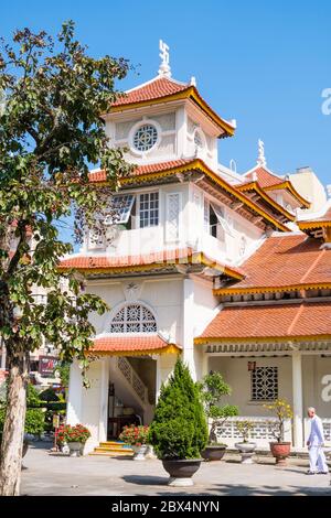 Temple CAO Dai, Danang, Vietnam Banque D'Images