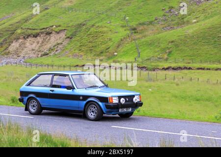 MOFFAT, ÉCOSSE - 29 JUIN 2019 : 1982 Sunbeam Talbot Lotus voiture dans un rallye automobile classique en route vers la ville de Moffat, Dumfries et Galloway Banque D'Images