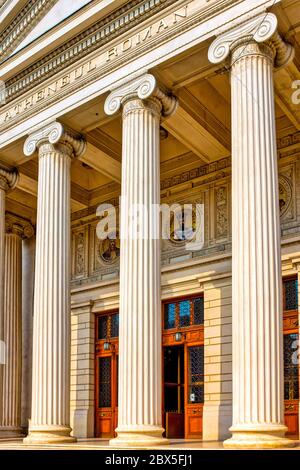 Athenaeum roumain, Bucarest, Roumanie Banque D'Images