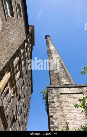 Shaw Lodge Mills, Halifax, West Yorkshire Banque D'Images