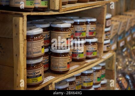 Confiture de chocolat avec dulce de leche Banque D'Images