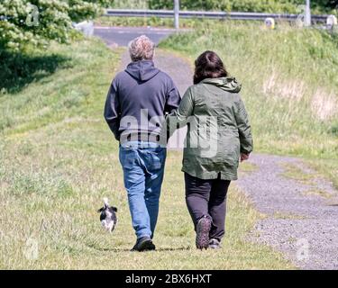 Clydebank, Glasgow, Écosse, Royaume-Uni 5 juin, 2020: Météo Royaume-Uni: Temps variable sur le Forth et le canal de clyde. Crédit : Gerard Ferry/Alay Live News Banque D'Images