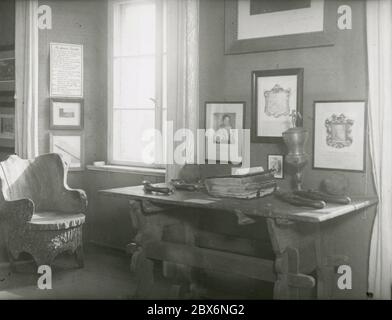 Visite du musée Friedrichs. Heinrich Hoffmann photographie 1933 photographe officiel d'Adolf Hitler, et un homme politique et éditeur nazi, qui était membre du cercle intime d'Hitler. Banque D'Images
