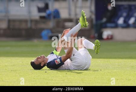 Bochum City, Allemagne. 05e juin 2020. VFL Anthony Losilla, blessure, blessure, geste, geste, sport: Football: 2ème Bundesliga: Saison 19/20: .05.06.2020 30ème jour de match: VFL Bochum - FC St. Pauli Hamburg crédit: Ralf Ibing firosportphoto/POOL | usage dans le monde entier/dpa/Alay Live News Banque D'Images