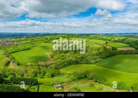 Spreeng dans le Devon vu au-dessus de Beacon Hill près d'Exeter, Devon, Angleterre, Royaume-Uni, Europe Banque D'Images