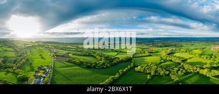 Spreeng dans le Devon vu au-dessus de Beacon Hill près d'Exeter, Devon, Angleterre, Royaume-Uni, Europe Banque D'Images