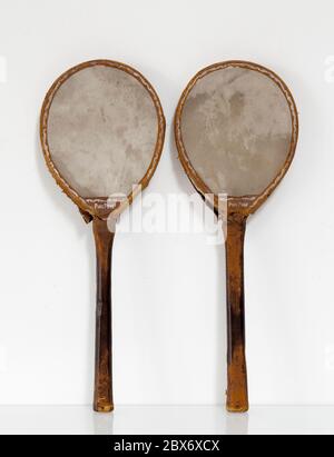 Battes de ping-pong vintage - fabriqué par Jaques Banque D'Images