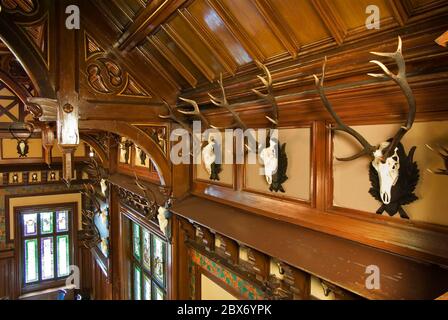 Palais de chasse à Promnice près du village de Kobior. Voïvodie silésienne. Pologne Banque D'Images