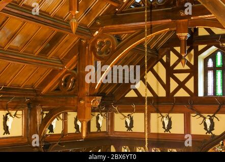 Palais de chasse à Promnice près du village de Kobior. Voïvodie silésienne. Pologne Banque D'Images