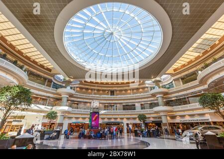 Atlanta, Géorgie - 3 avril 2019 : terminal de l'aéroport d'Atlanta (ATL) en Géorgie. Banque D'Images