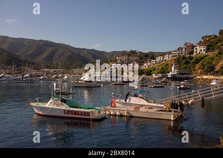 Port d'Avalon sur Catalina Island CA Banque D'Images