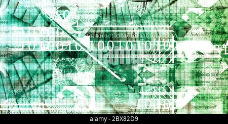 La technologie virtuelle avec l'art Web Filtrage des données Banque D'Images