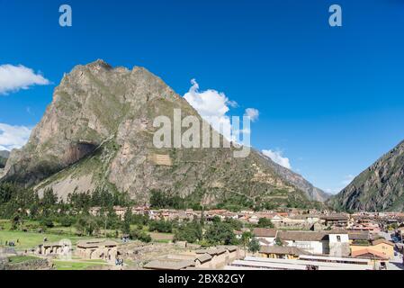 Pinkulluna Inca ruines dans la vallée sacrée Banque D'Images