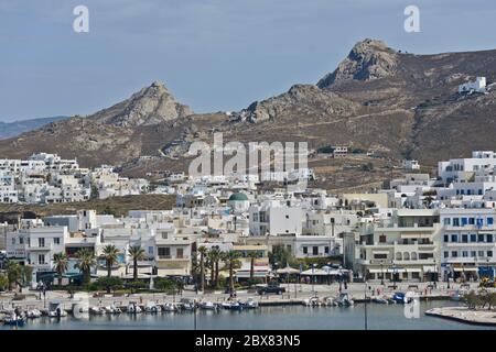 Port De Naxos, Grèce Banque D'Images