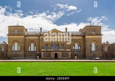 Holkham, Norfolk, Angleterre, 23 avril 2019 : Holkham Hall une maison de campagne du XVIIIe siècle. Banque D'Images
