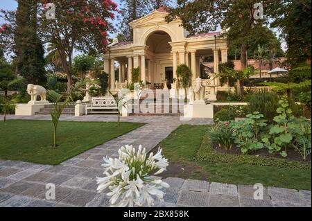 Intérieur Garden of Dreams, un parc commercial néo-classique (entrée payante) dans le parc de Kaiser Mahal (palais), dans la région de Thamel, Katmandou, Népal Banque D'Images