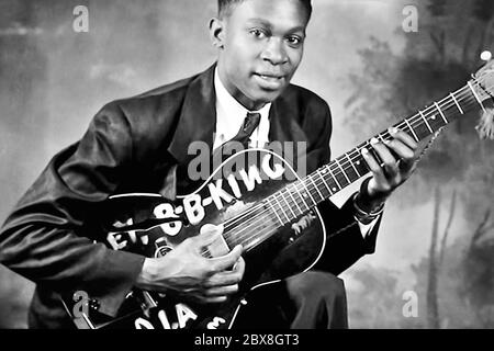 BB King (1925-2015) US Blues guitariste musicien photo historique Banque D'Images