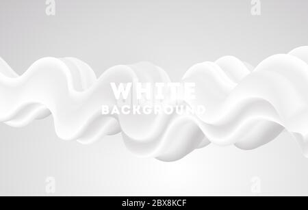 Arrière-plan abstrait blanc mobile. Effet dynamique. Illustration vectorielle. Modèle de conception. Illustration de Vecteur