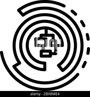 Icône de soudure par radio-ingénieur, style de contour Illustration de Vecteur