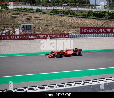 MONTMELLO, ESPAGNE-10 MAI 2019: 2019 Ferrari SF90 Formule 1 (pilote: Charles Leclerc) Banque D'Images