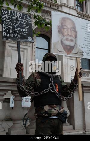 Black Lives Matter Protest 06/06/20, Londres, Whitehall Banque D'Images